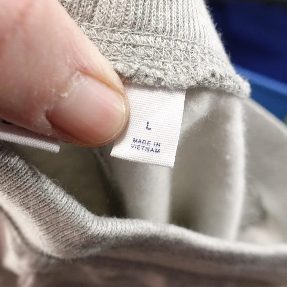 GAP Kids Pants Youth‎ Large Gray Heather Fleece Joggers Sweatpants Logo L (10)